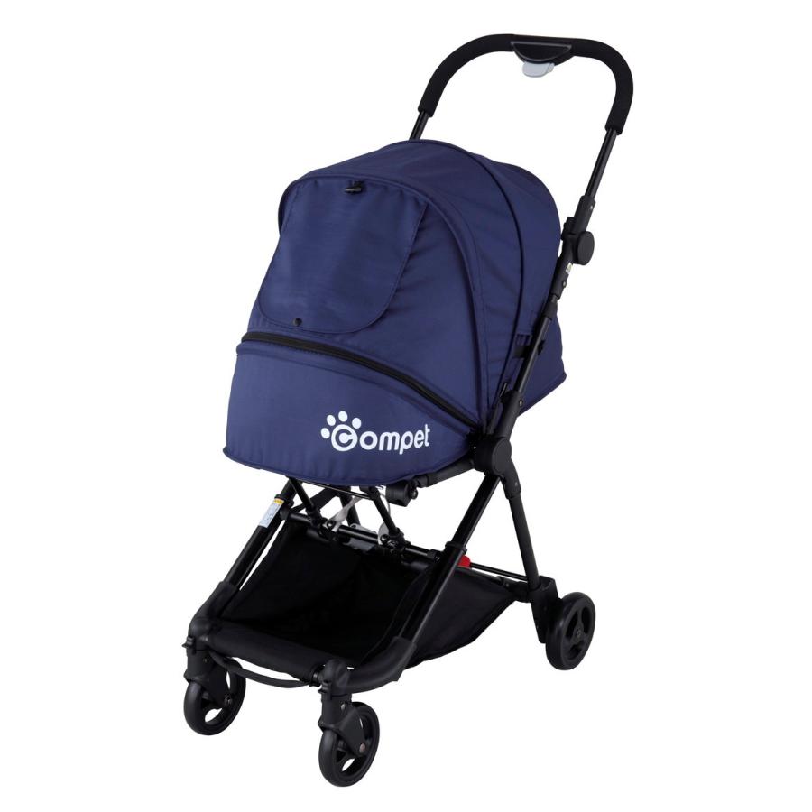 コムペット ペットカート リコ コンパクト ネイビー 折りたたみ 軽量