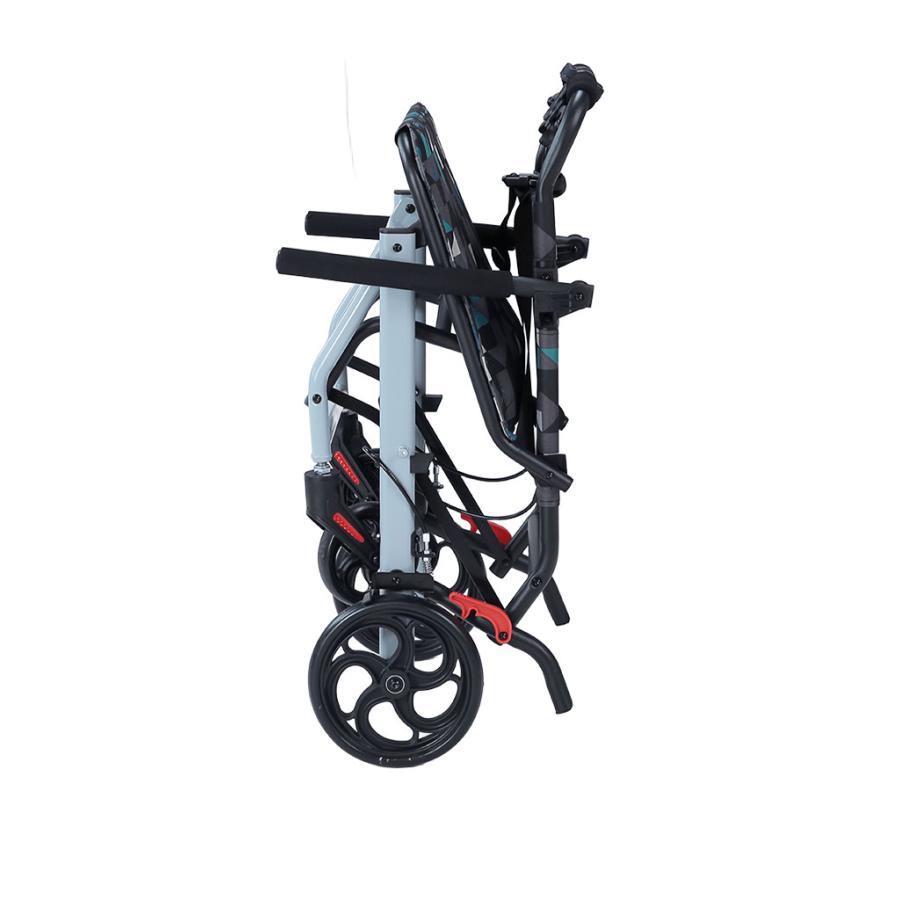 お出掛けのお供に トラベルバギーカート 耐荷重100kg 完成品 肘付き 