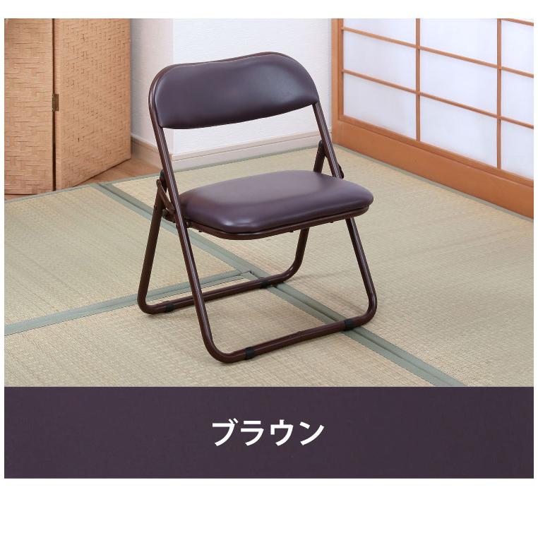 高座椅子 折りたためる 座敷チェア ゴブラン 4脚セット 折りたたみ可