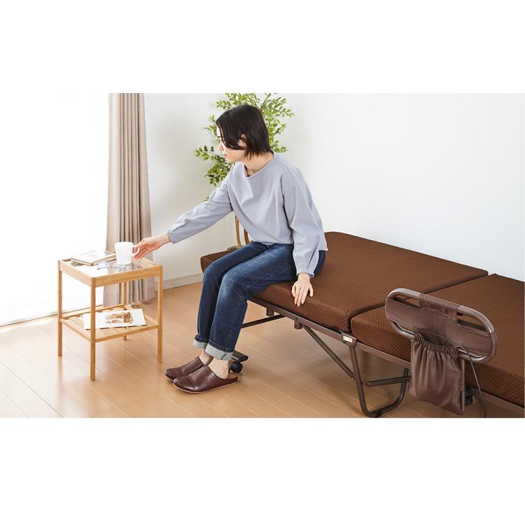 電動ベッド 高床式 45cm 高反発ウレタン使用 シングル 厚さ10cm 電動