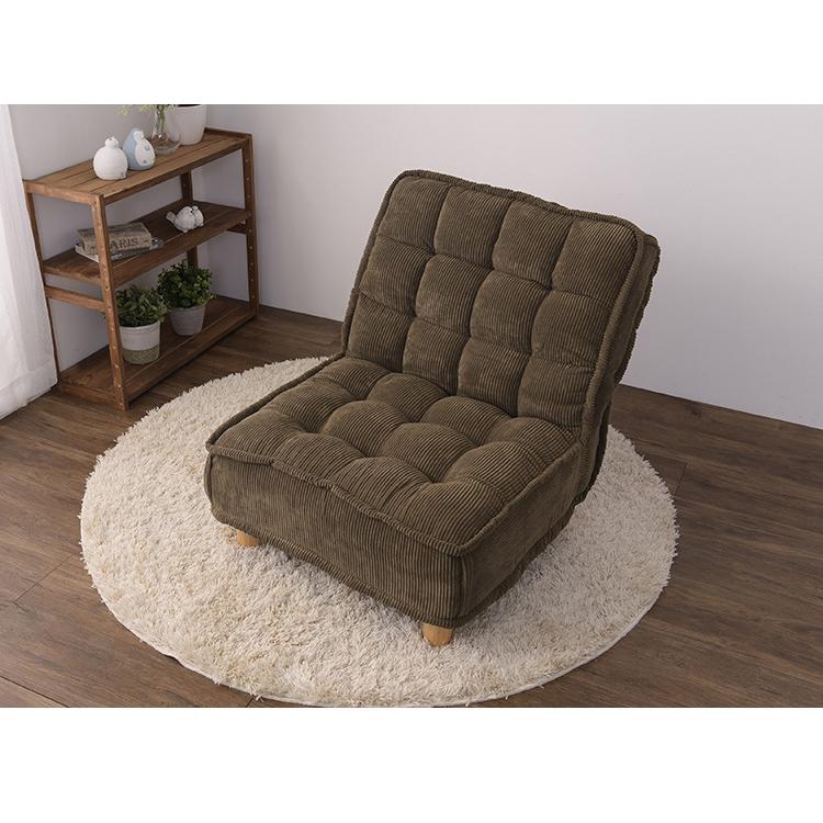 パーソナルソファ 1人用 ソファ コーデュロイ ポケットコイル入り 4