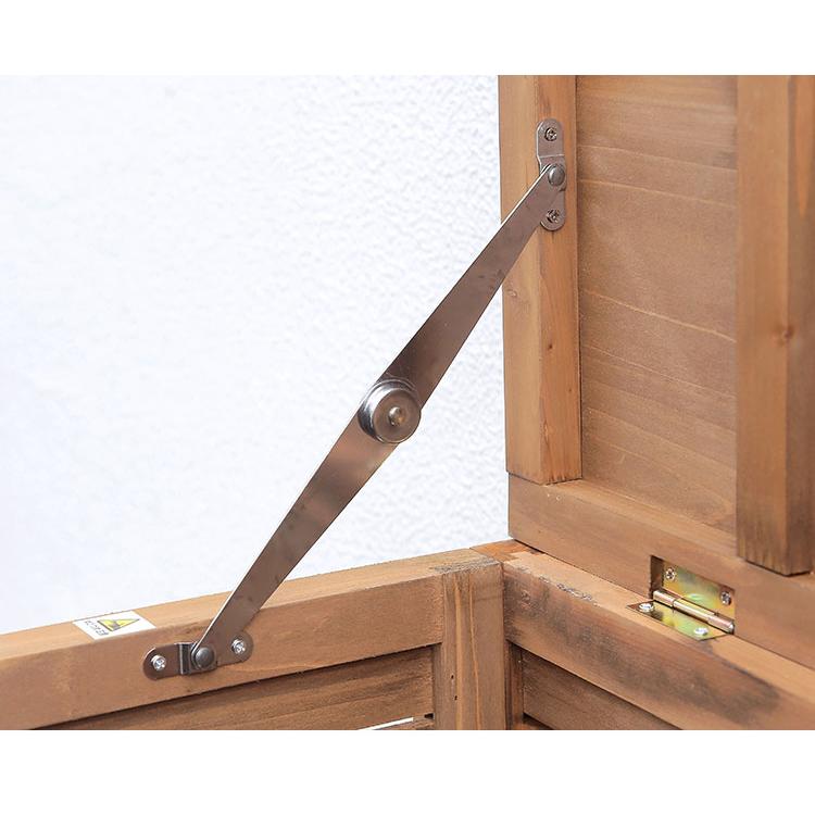 木製ダストボックス 幅70cm 屋外 ゴミ箱 ダストボックス 天然木製 庭用 ガーデン用 ごみ箱 ゴミステーション ベランダ ガーデニング 外用ゴミ箱 代引不可の画像