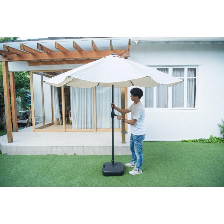 ガーデンパラソル 角度が変えられるパラソル 約幅270cm ハンキング