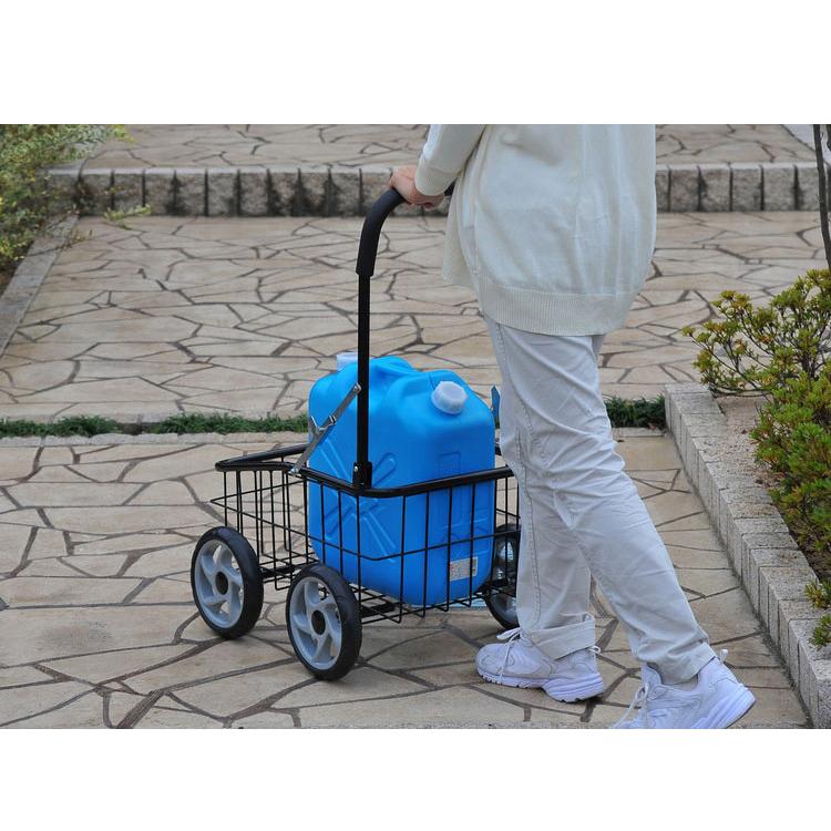 カゴ付き便利カート コンパクト 折り畳み キャリーカート かご付き