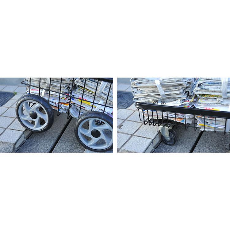 カゴ付き便利カート コンパクト 折り畳み キャリーカート かご付き