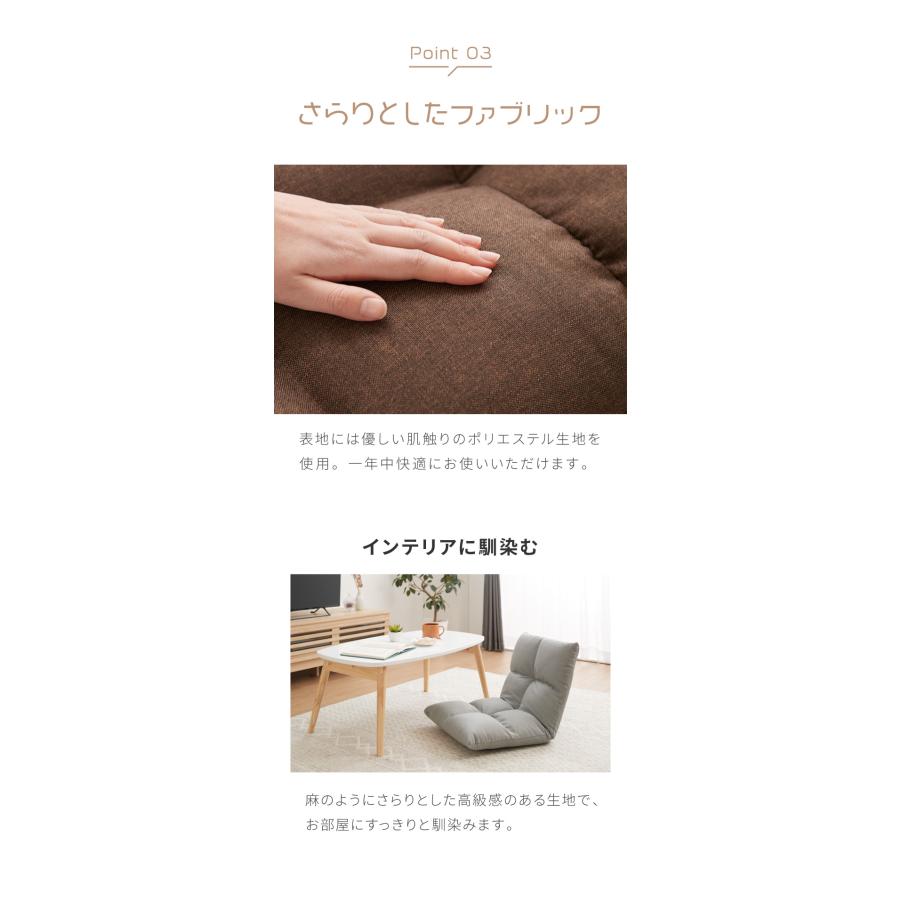 リコメン堂 座椅子 コンパクト 持ち運び 折りたたみ リクライニング