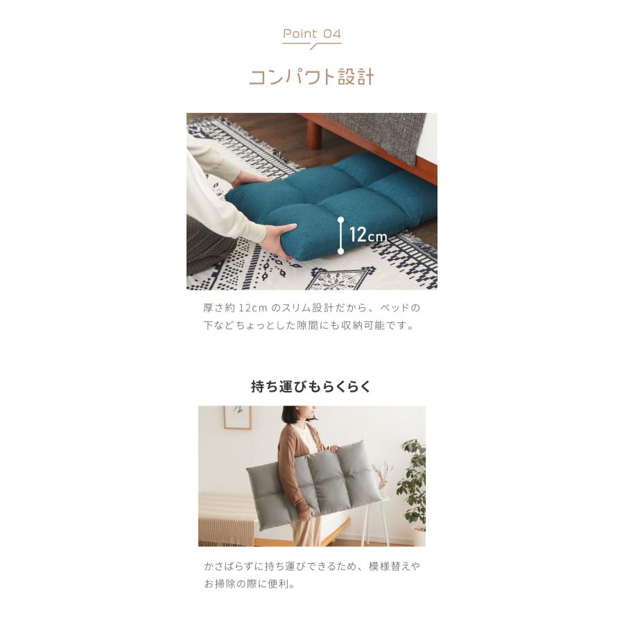 リコメン堂 座椅子 コンパクト 持ち運び 折りたたみ リクライニング