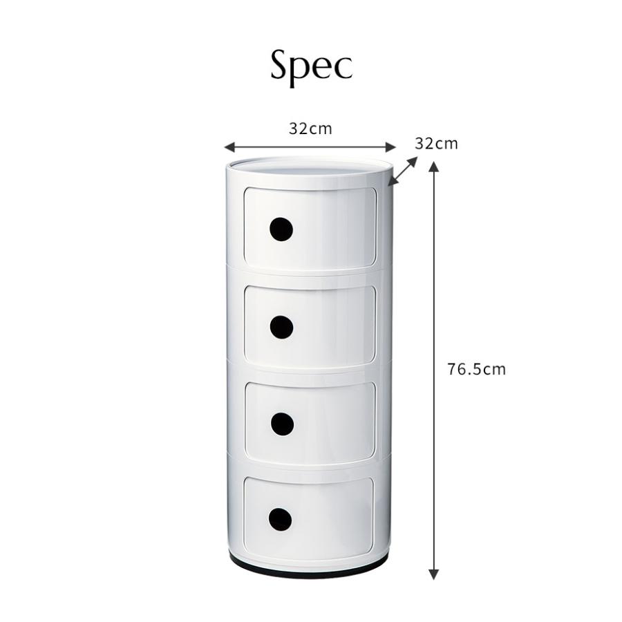 リコメン堂 コンポニビリ 4段 リプロダクト デザイナーズ家具 収納