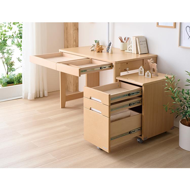 デスクワゴン KOIZUMI コイズミ 完成品 木製 リフティングワゴン 昇降 