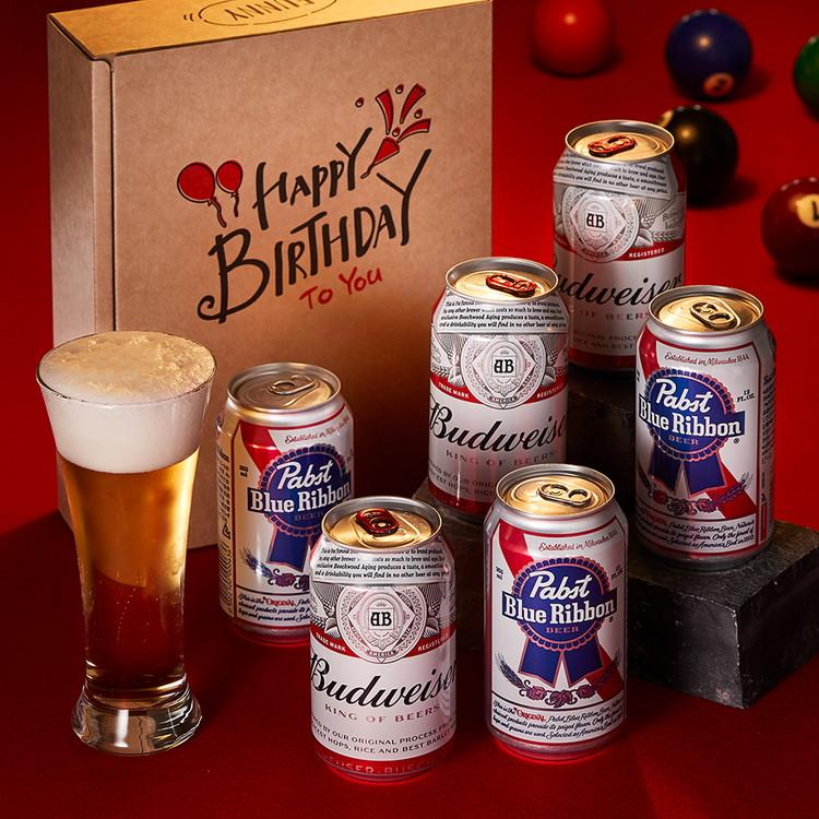 誕生日専用 アメリカビール飲み比べ 6缶 セット バドワイザー