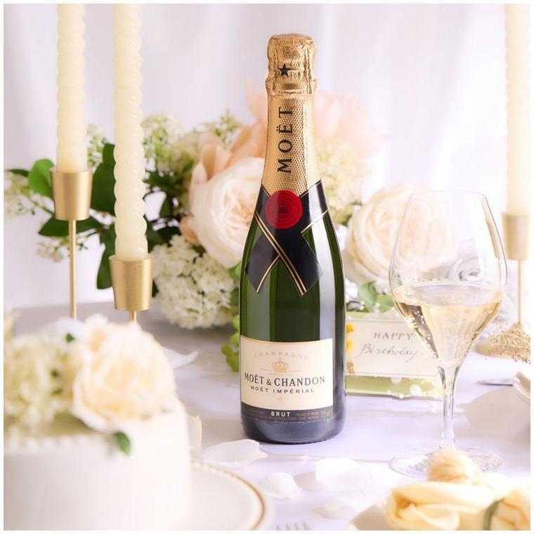 バースデーBOX】モエ・エ・シャンドン ハーフボトル 紅白飲み比べ2本