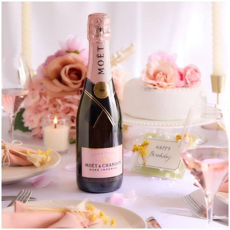 バースデーBOX】モエ・エ・シャンドン ハーフボトル 紅白飲み比べ2本
