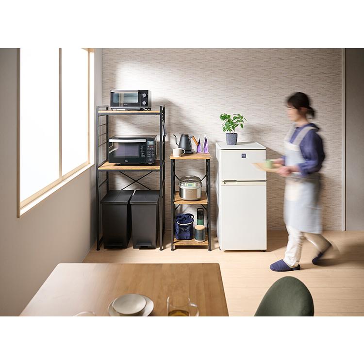 キッチンラック ゴミ箱上ラック 幅64 奥行45 高さ140cm 可動棚 省
