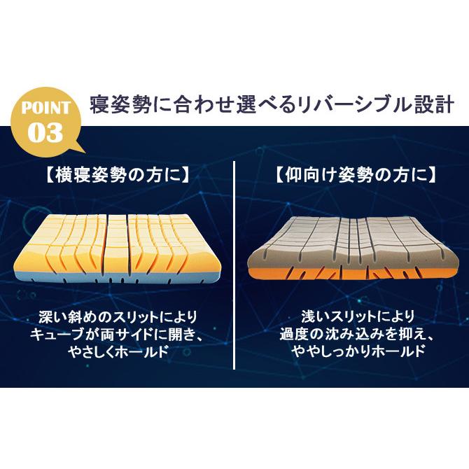アキレス Achilles スリープ フロージョン ピロー 枕 まくら マクラ 洗える 安眠枕 快眠枕 横向き 寝返り プレゼント 至福の眠りに導くまくら 代引不可_10