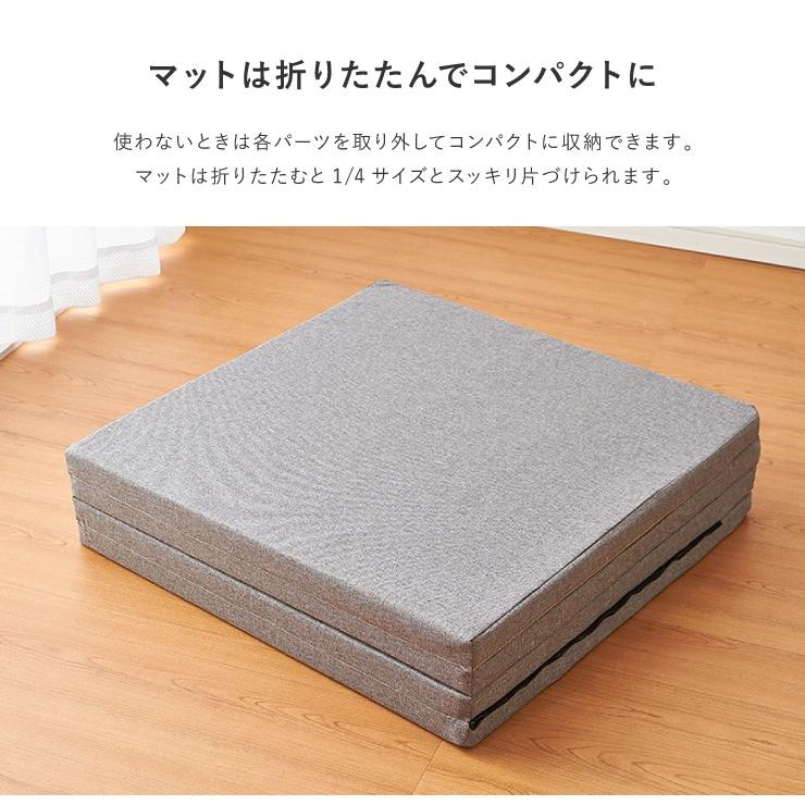 日本製 国産 フロアコーナーソファ L字タイプ 小 40mm厚 ソファ