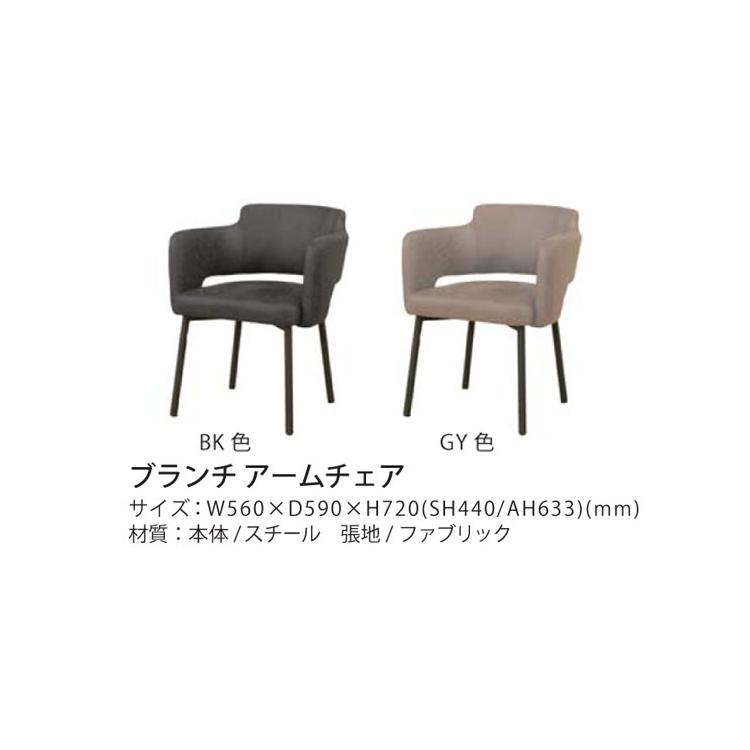 筑波産商 ブランチ アームチェア 2脚セット ダイニングチェア