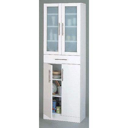 食器棚 ホワイト 代引不可食器棚 ホワイト カトレア・食器棚６０−１８０