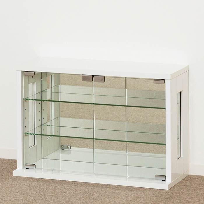 リコメン堂 クロシオ 卓上コレクションケース 横型 ホワイト 代引不可