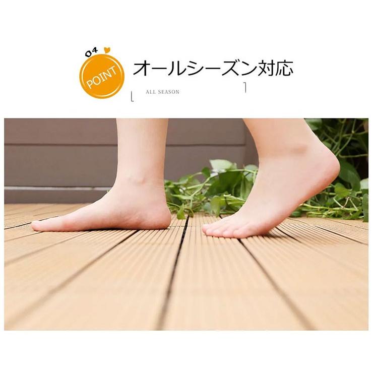 お洒落 ウッドパネル 108枚 ウッドデッキ 人工木 樹脂 ウッドタイル デッキ ベランダ フロアデッキ ジョイント式 設置簡単 庭 Diy 代引不可 Babylonrooftop Com Au