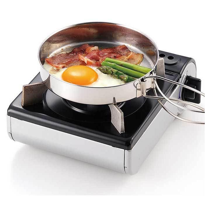 キャンプ 食器 ステンレス 4点セット 折りたたみ 収納袋付き SOLA