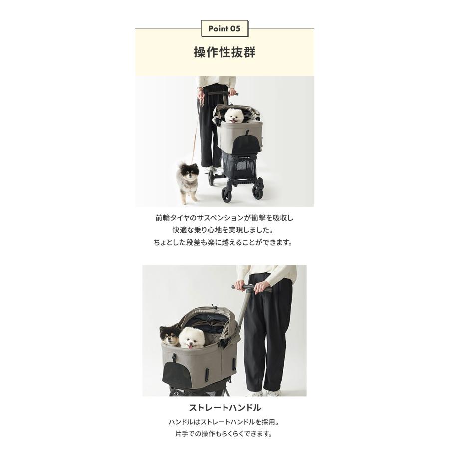 AIRBUGGY FITT WIZ X ペットカート キャリー コット着脱可 耐荷重12kg