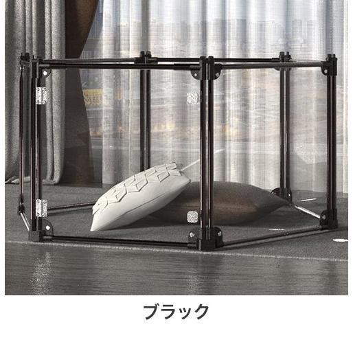 ペティファーム クリアサークル 6面パネル 高さ65cm サークル ケージ