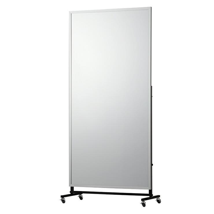 割れないミラー 移動式スポーツミラー キャスター付 幅90×高さ180×厚さ