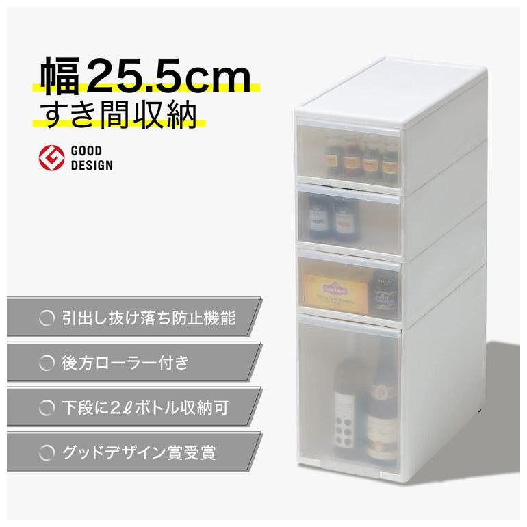 ライクイット like-it キッチン収納 スリムストレージ ミディ