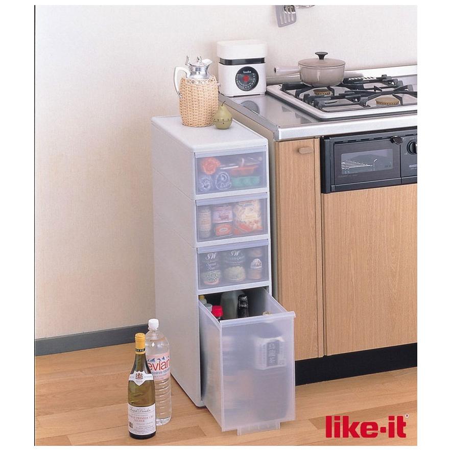 ライクイット like-it キッチン収納 スリムストレージ ミディ