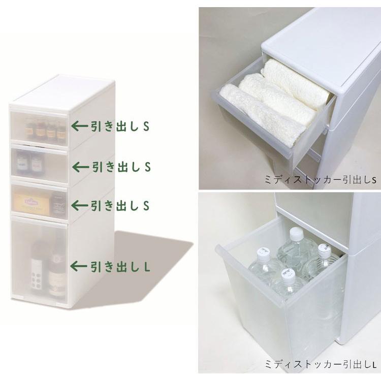 ライクイット like-it キッチン収納 スリムストレージ ミディ