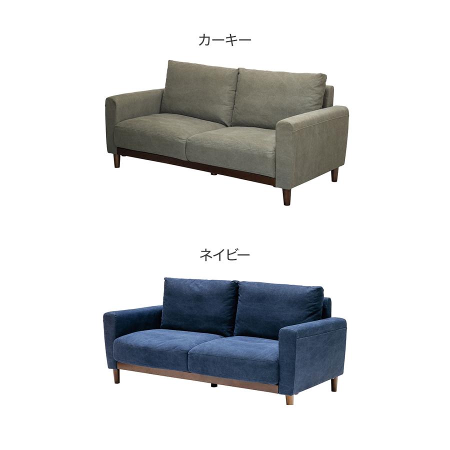 ソファ 3人掛け コットン100%帆布生地 撥水加工 木脚 完成品 おしゃれ 北欧 ハイバック シンプル かわいい 3人用 2人掛け 2人用 新生活 一人暮らし 代引不可_2