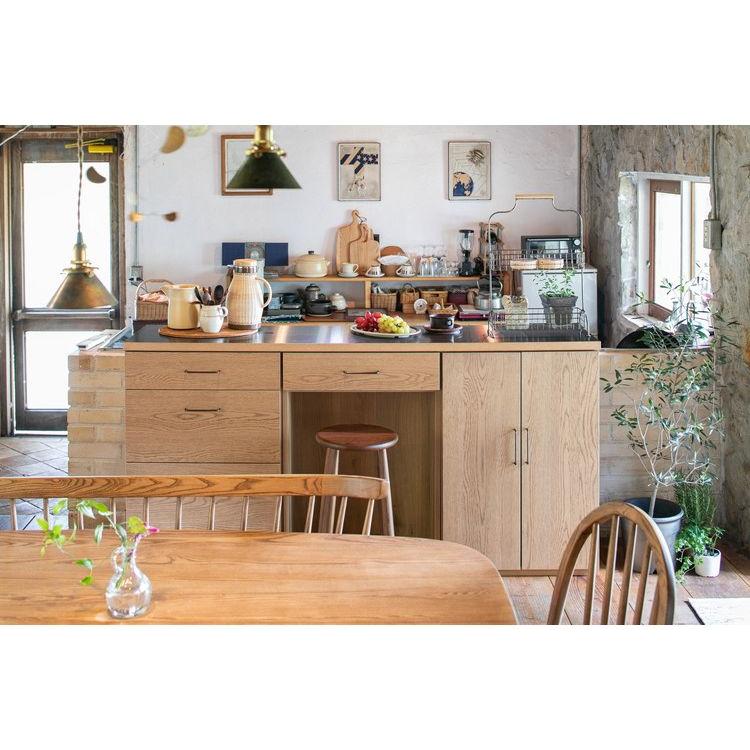 ワイズ 幅60cm 観音開きタイプ カウンター キャビネット 日本製 天然木