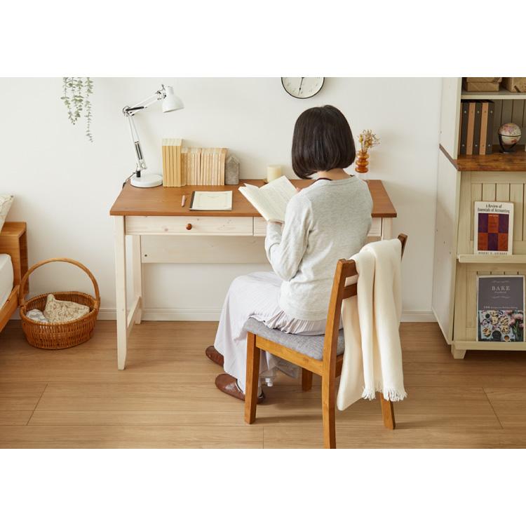 デスク 幅120cm テーブル シンプル 木製 パソコンデスク リビング