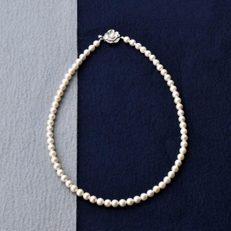 アコヤ本真珠ネックレス パール・パール・コウベ 宝石 NS6 代引不可