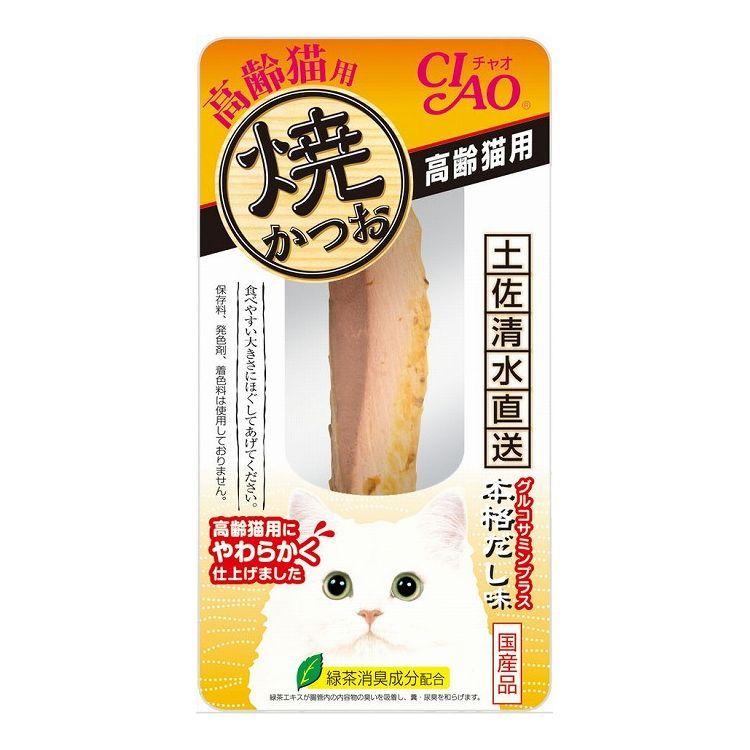 いなばペットフード CIAO 焼かつお 高齢猫用 本格だし味 1本｜recommendo