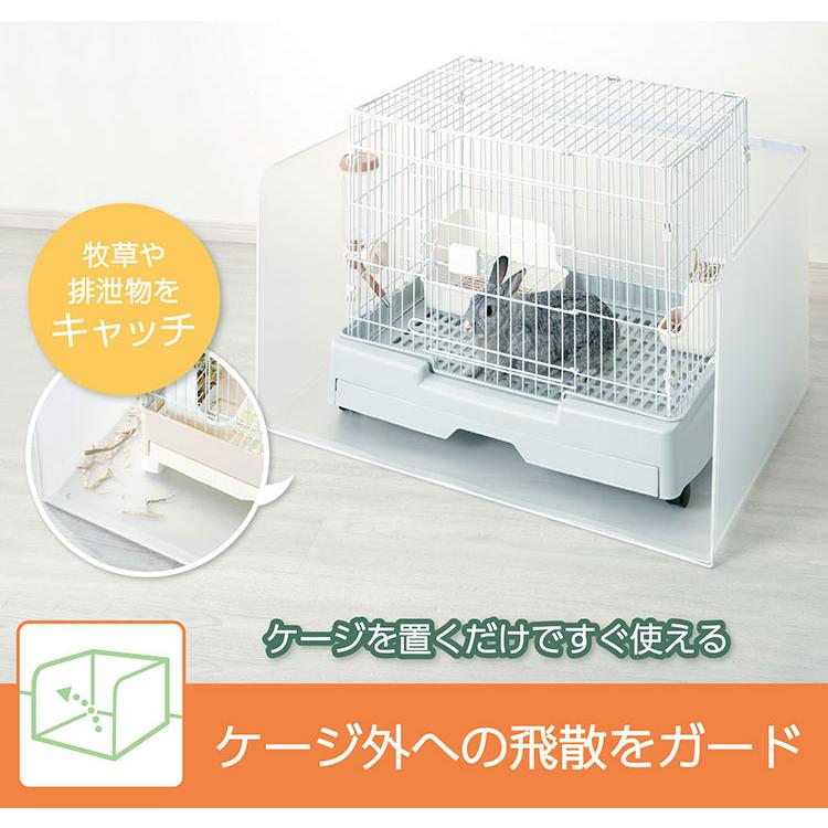 小動物用 大型 プラスクリーン L ケージカバー 囲い 91×61cm以内対応