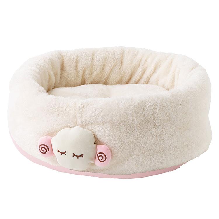 ペッツルート ふんわり包まれ 2way ひつじ ベッド マット ペット用 犬