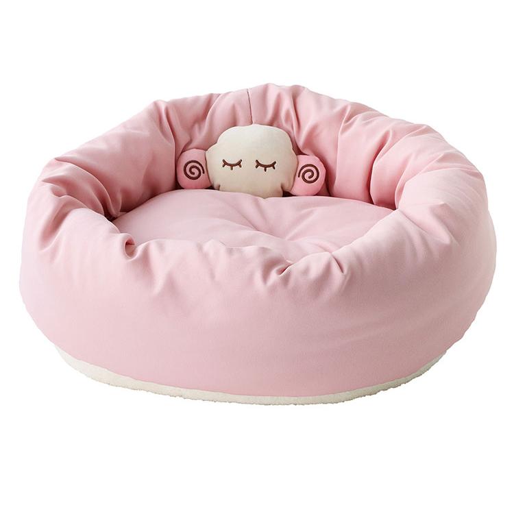 ペッツルート ふんわり包まれ 2way ひつじ ベッド マット ペット用 犬