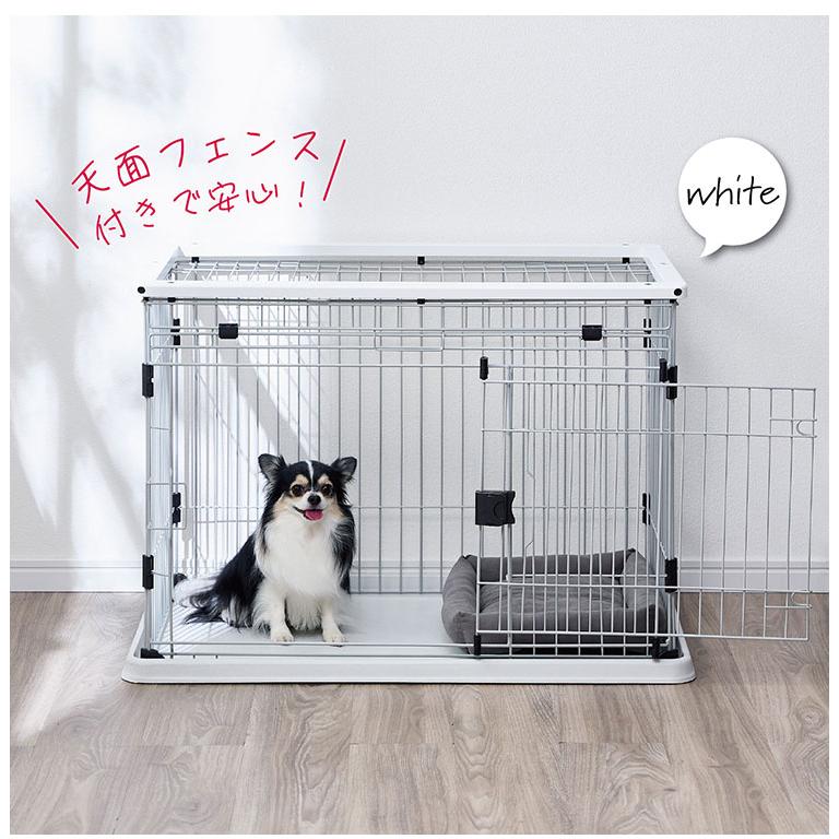 犬用 ケージ サークル スライドドア 掃除しやすい 木製 屋根付き