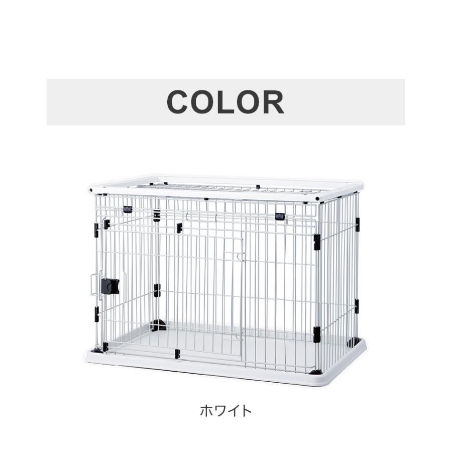 犬用 ケージ サークル スライドドア 掃除しやすい 木製 屋根付き