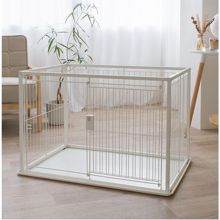 Richell 犬用ケージ アイボリー 90×60 cm インテリアペットサークル 90-60 | リッチェル公式ウェブショップ