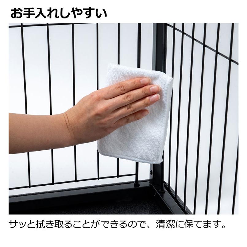リッチェル 犬用 サークル ケージ 屋根面付き 120×60cm 高さ60cm シンプル インテリアペットサークル 120-60 大型 大きい 犬用サークル ゲージの画像