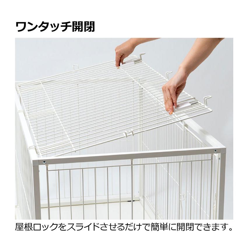 リッチェル 犬用 サークル ケージ 屋根面付き 120×60cm 高さ60cm