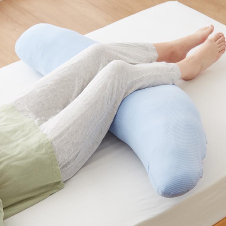 抱き枕 日本製 テイジン製中綿使用 ボディクッション 接触冷感カバー付き ブルー 接触冷感 ひんやり カバー付き 洗える | ブルー | 18