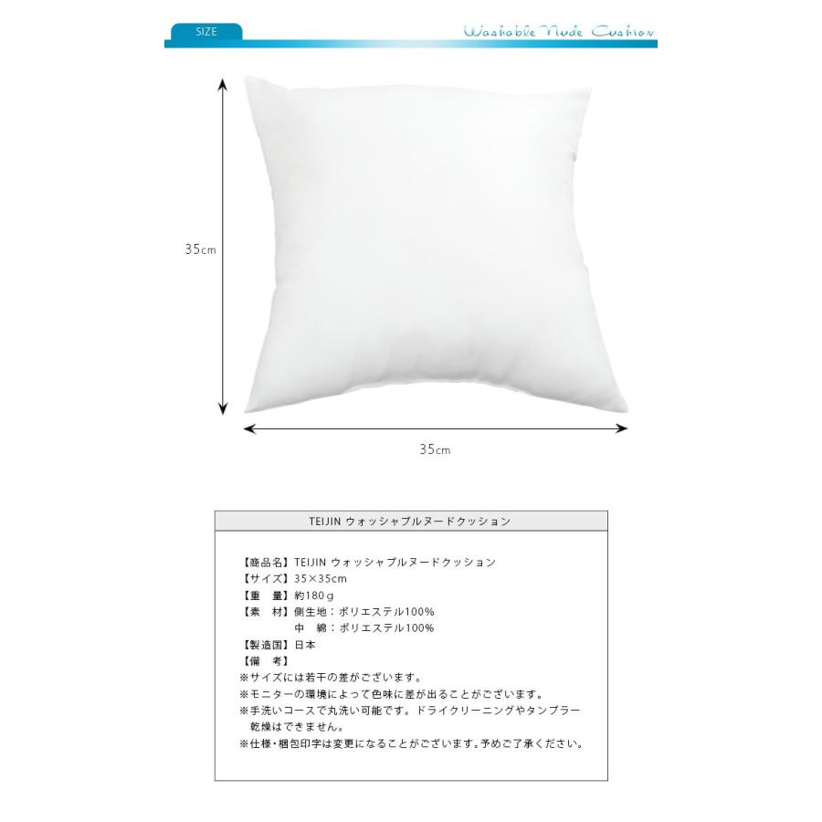 TEIJIN（テイジン） クッション 35x35cm 2個組 テイジン製中綿使用