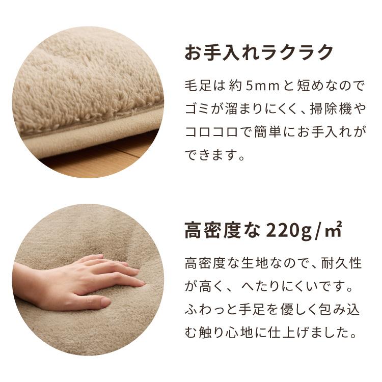 極厚6層ラグ 185×185cm 正方形 6層 極厚 ラグ ラグマット 多層構造 約