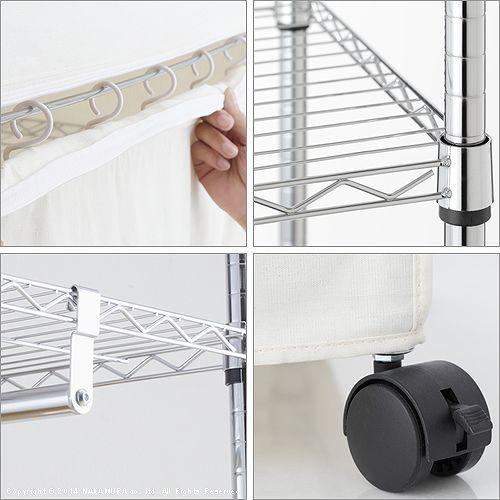 ほこりの入らないハンガー 幅120cm ハンガーラック カバー付き 収納 