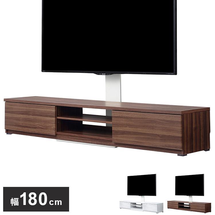 WALLインテリアテレビスタンド テレビ台用スタンド 背面収納木目調