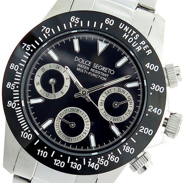 本物専門ショップのドルチェセグレート 腕時計 Dolce Segreto クオーツ 時計 クオーツ 腕時計 時計 Mcg100nbk ブラック シルバー リコメン堂 通販 今季ブランド短納期の