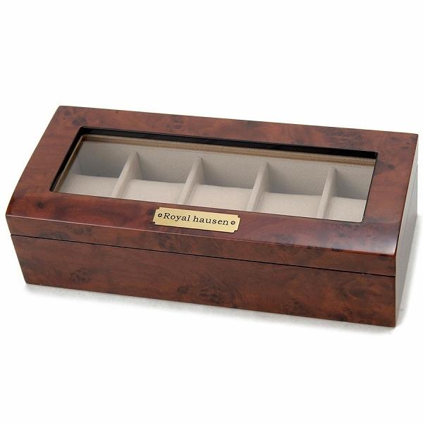 hausen 腕時計ケース 5本収納 ウォッチケース 美品 ロイヤルハウゼン ROYAL HAUSEN 腕時計 コレクション 5本収納ケース